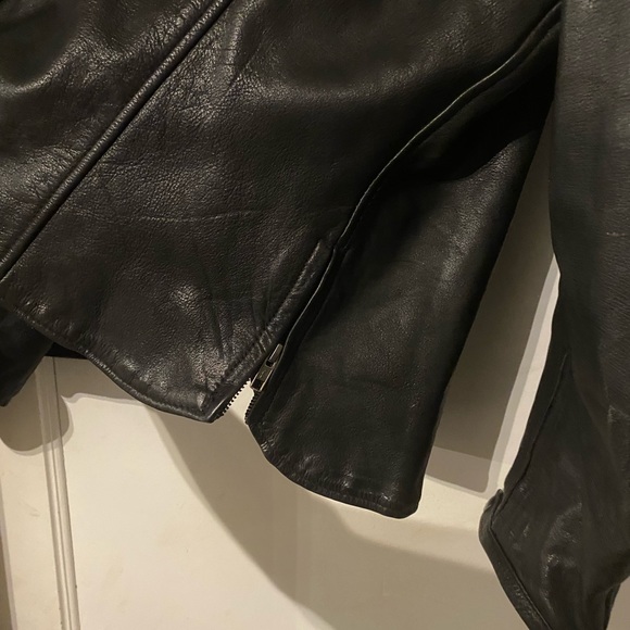 First Classics Women’s leather motorcycle jacket size 4X Plus Size Fits Like 2X - Picture 5 of 8